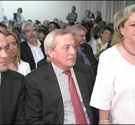 José Bono, Carlos Solchaga y María Antonia Iglesias.