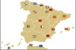 Mapa de las autonomías.