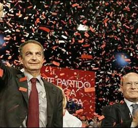 Zapatero en campaña electoral.