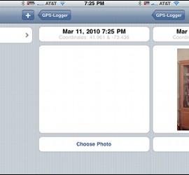 GPS-Logger app para el iPhone.