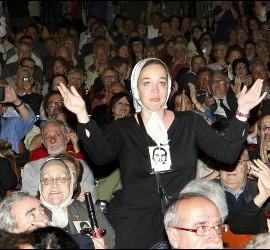 Acto convocado por UGT y CCOO en apoyo a Garzón en la Universidad  Complutense de Madrid.