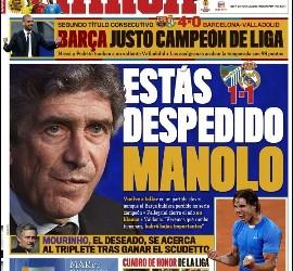 Una portada del Marca contra Pellegrini.