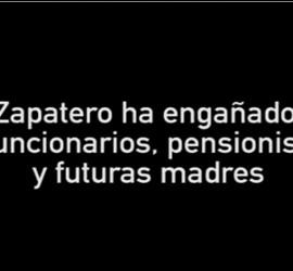 Imagen tomada del vídeo del PP sobre las mentiras de ZP.