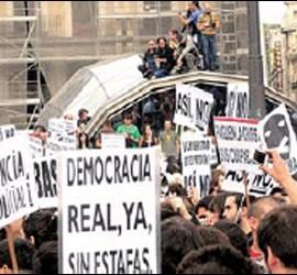 Protesta de 'Democracia Real Ya'.
