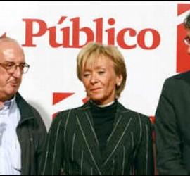 Jaume Roures, Fernández de la Vega y Tatxo Benet. 