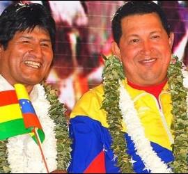Evo Morales y Hugo Chávez.
