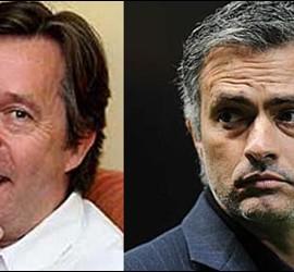 Santiago Segurola y José Mourinho.