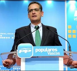 El presidente del PP del País Vasco, Antonio Basagoiti.