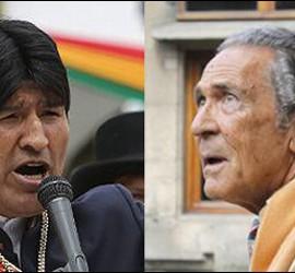 Evo Morales y Antonio Gala.