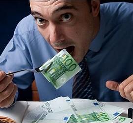 Euros, dinero, riqueza, banca y negocio.