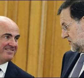 Mariano Rajoy y Luis de Guindos.
