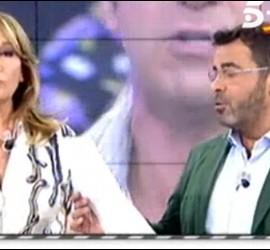 Captura de Mila Ximénez y Jorge Javier Vázquez en 'Sálvame'.