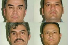 Los cuatro miembros del cártel de Sinaloa detenidos en Madrid en la operación 'Dark Waters'.