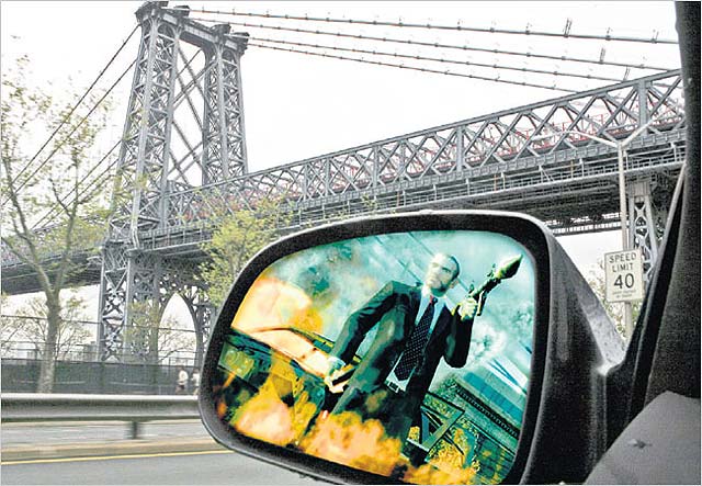 El juego en el puente neoyorquino de Williamsburg
