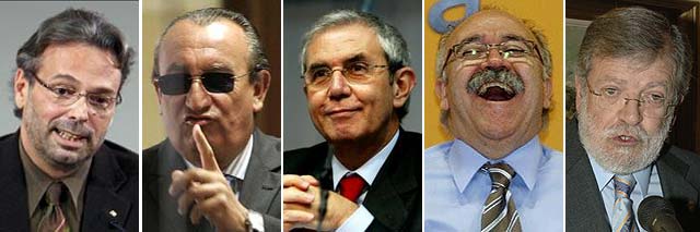 Benach, Fabra, Touriño, Carod y el extremeño Rodríguez Ibarra