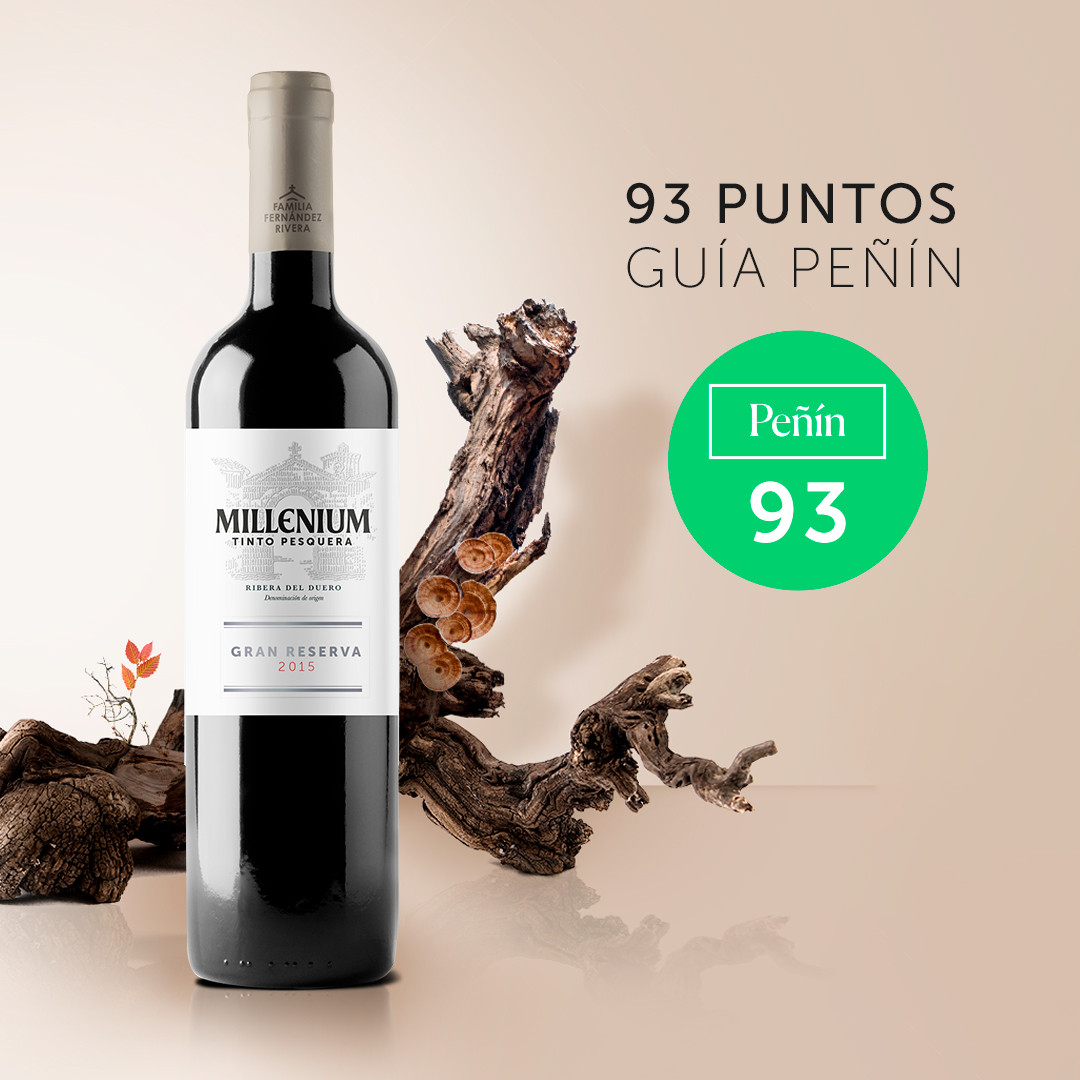 Tinto Pesquera Millenium Gran Reserva 2015 de Bodegas Tinto Pesquera Premiado con 93 Puntos por &lsquo;Gu&iacute;a Pe&ntilde;&iacute;n 2021&rsquo;