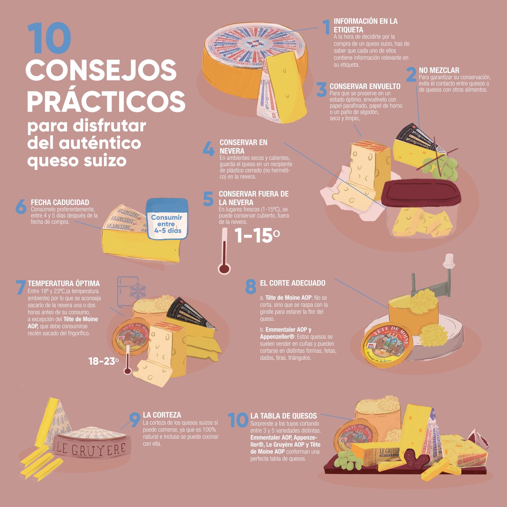 10 consejos pr&aacute;cticos para disfrutar de un aut&eacute;ntico queso suizo
