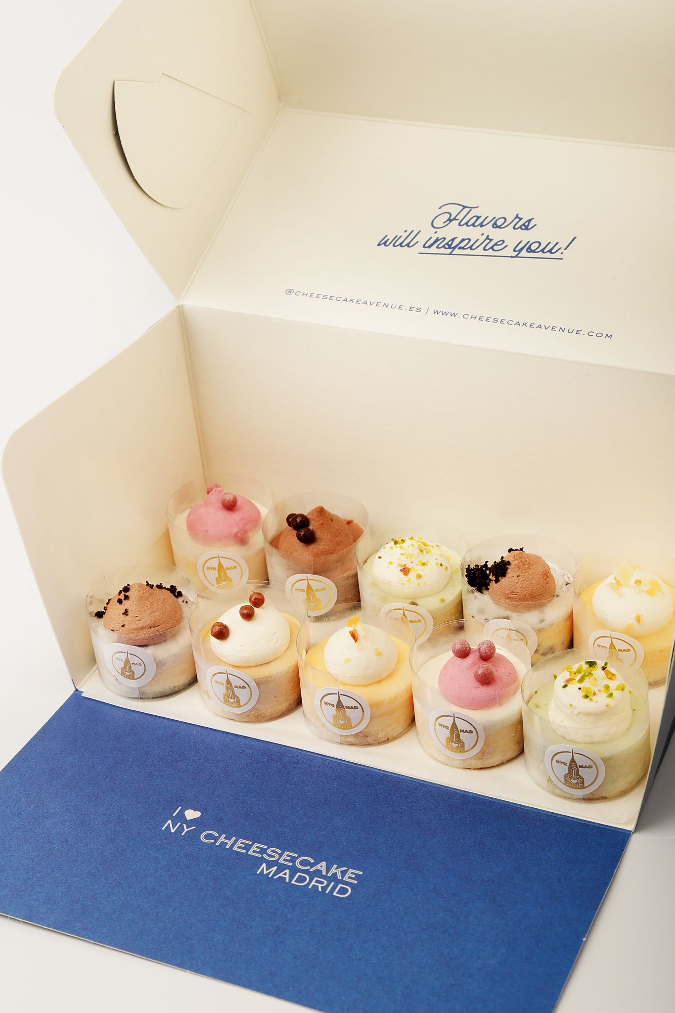 Las tartas minis de Cheesecake Avenue se presentan en 7 sabores distintos
