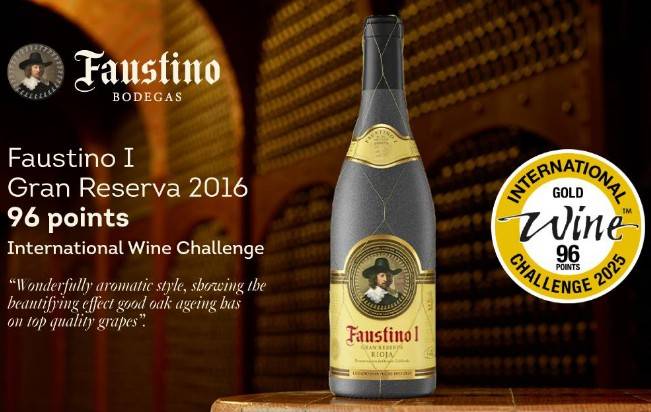 Bodegas Faustino triunfa en IWC con 96 puntos para su emblem&aacute;tico Faustino I Gran Reserva 2016