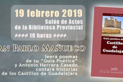 Lectura po&eacute;tica "Castillos de Guadalajara" en Biblioteca D&aacute;valos