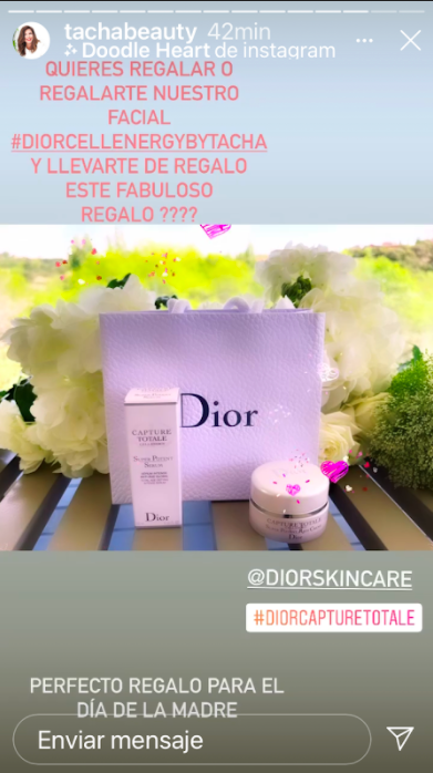 Dior capture Tacha