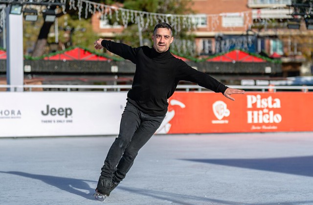 Javier Fernández Jeep pista hielo