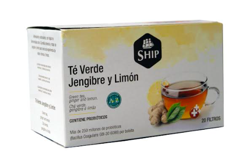 Té Verde de Jengibre, Limón y Probióticos