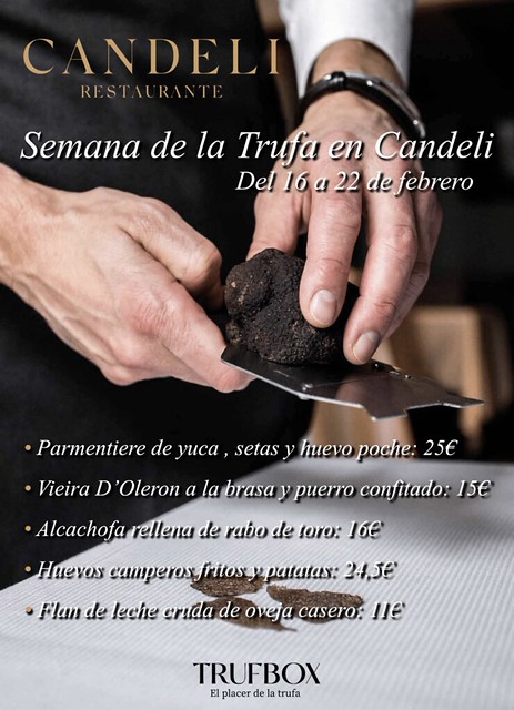 Candeli Semana de la trufa menu