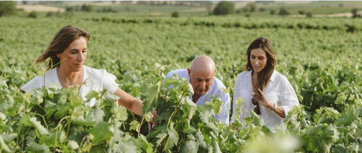 Carmelo Rodero con Beatriz y Maria