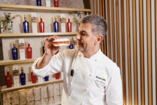 Paco Roncero bocadillo de oro liquido