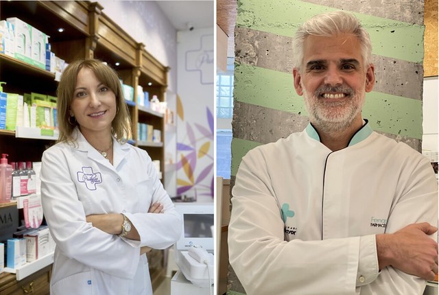 farmacéuticos Mª Carmen Parra y Fernando Marí
