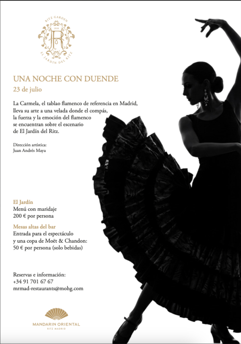 Ritz Jardin flamenco