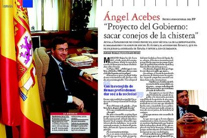 Acebes: &ldquo;Proyecto del Gobierno: sacar conejos de la chistera&rdquo;