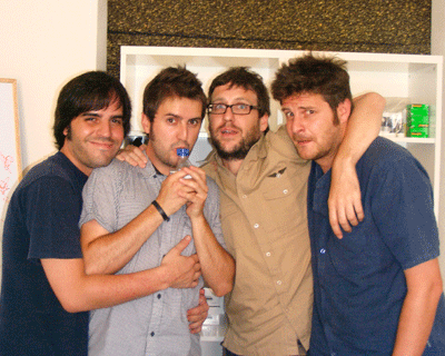 De izquierda a derecha: Ernesto Sevilla, Julián López, Joaquín Reyes y Raúl Cimas.