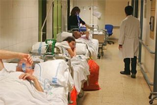 Estado de colapso en el Hospital de La Paz
