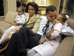 La ni&ntilde;as Obama, invitadas a Hanna Montana