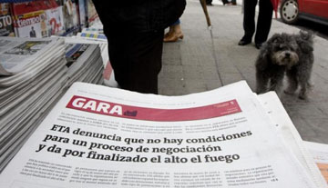 Vigilancia especial en las c&aacute;rceles a los presos que lean el diario "Gara"