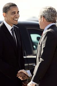Bush y Barack Obama &iquest;familia?