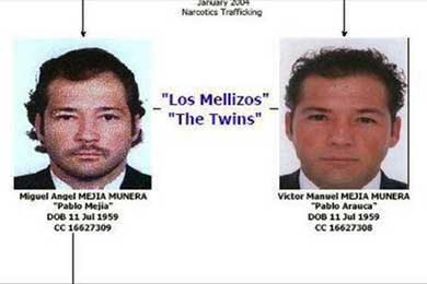 Muere uno de "Los Mellizos", de importante banda narcotraficante colombiana