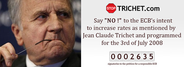 Stoptrichet.com, los internautas se rebelan contra la subida de los tipos