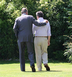 El Rey visita a Adolfo Su&aacute;rez