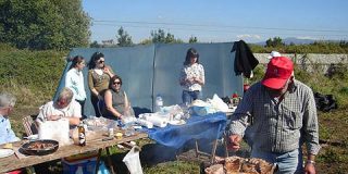 Acampada popular contra la nueva carretera a Villa PSOE