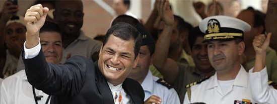 Rafael Correa, reelegido presidente de Ecuador en la primera vuelta