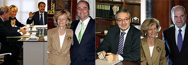 Salgado y Corbacho se re&uacute;nen... Y ya van siete fotos ministeriales