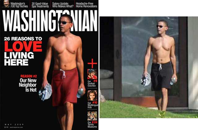 Obama, con un toque de Photoshop