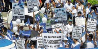 Un clamor com&uacute;n recorre Honduras: "No al chavismo"