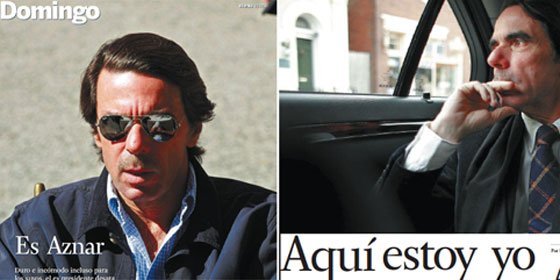 Aznar seg&uacute;n el Grupo Prisa: un halc&oacute;n libre de los de "aqu&iacute; estoy yo"
