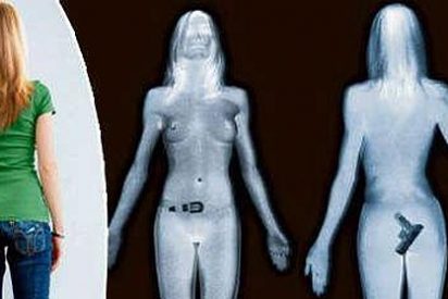 Su cuerpo desnudo fotografiado por esc&aacute;ner en Heathrow hizo las delicias de las trabajadoras