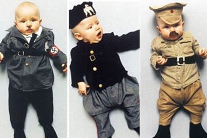 Una madre viste a su beb&eacute; de Hitler, Mussolini y Sadam por 'amor al arte'