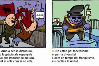 Los radicales catalanes parodian Espa&ntilde;a como un pa&iacute;s de fascistas y 'skins'